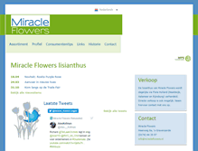 Tablet Screenshot of miracleflowers.nl